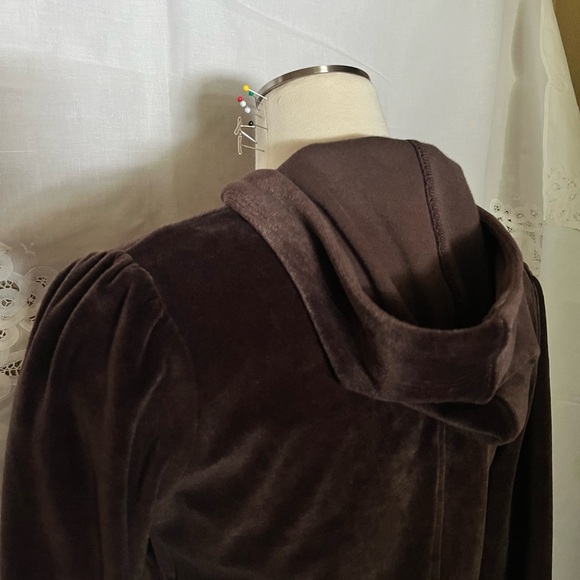 Vintage Prana Brown Velour Matching Track Suit Set - Picture 5 of 16